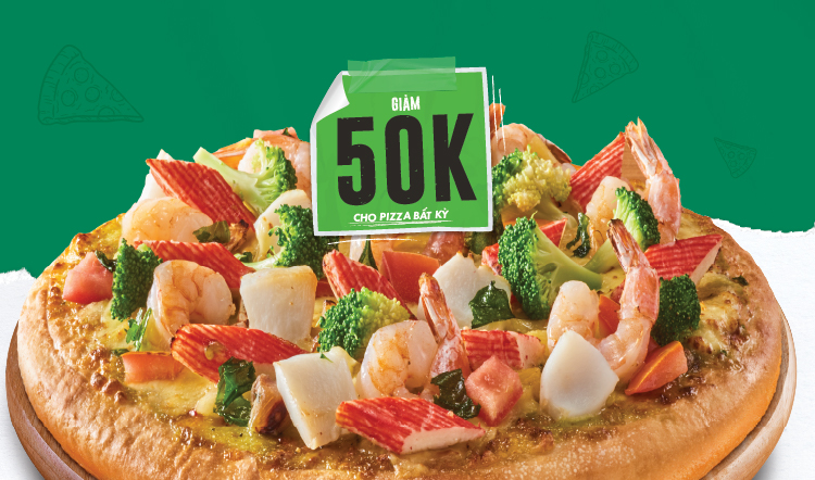 Voucher image for Ưu đãi 50K cho Pizza bất kỳ
