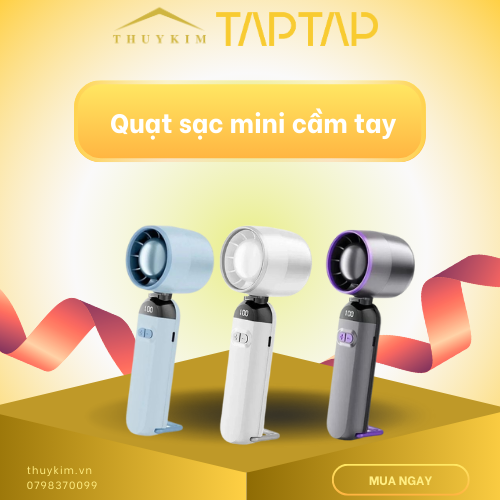 Giảm 40% Quạt sạc mini cầm tay